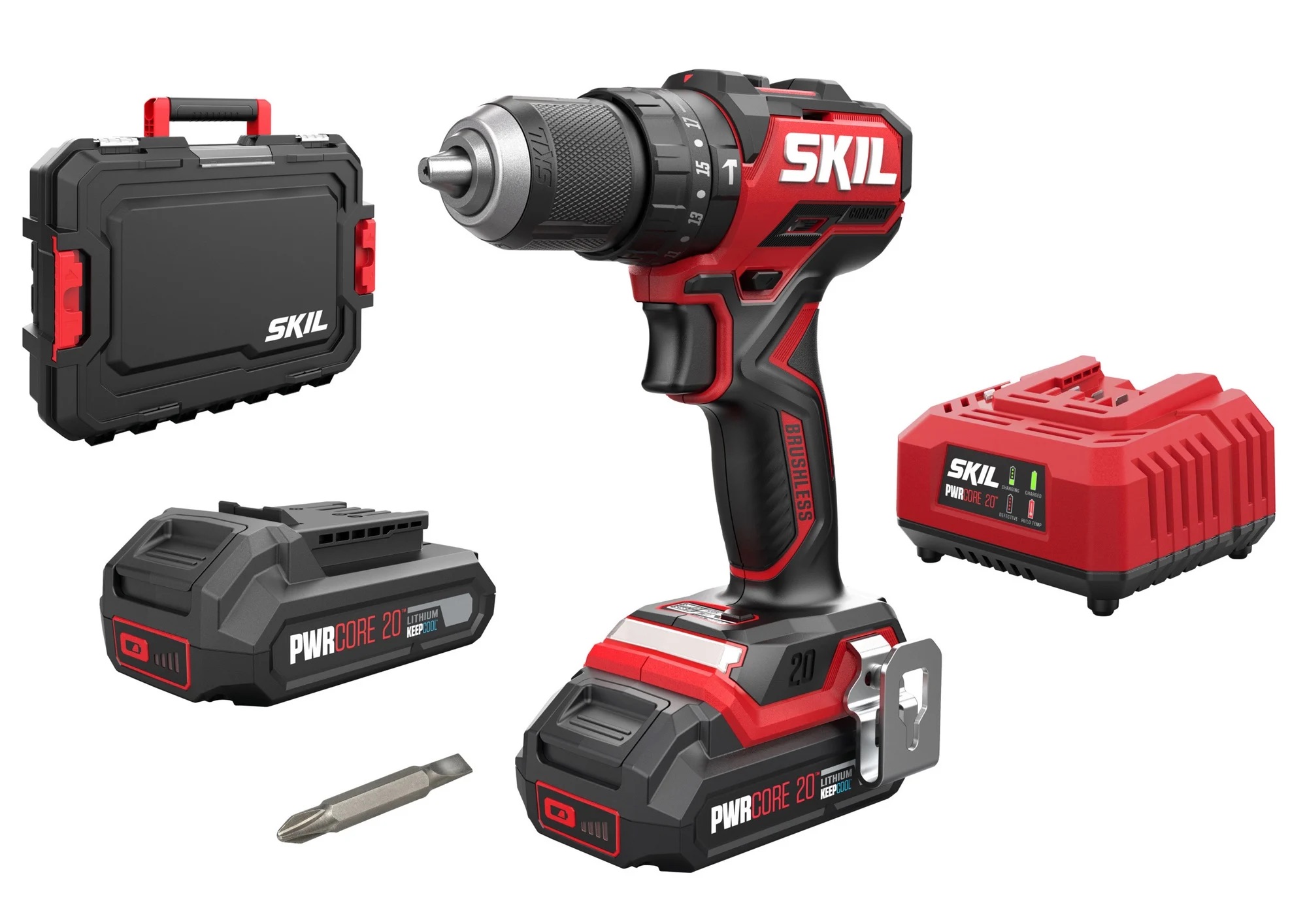 Perceuse à percussion sans fil Skil 3075 HC; 18 V; 2x2,0 Ah accu.