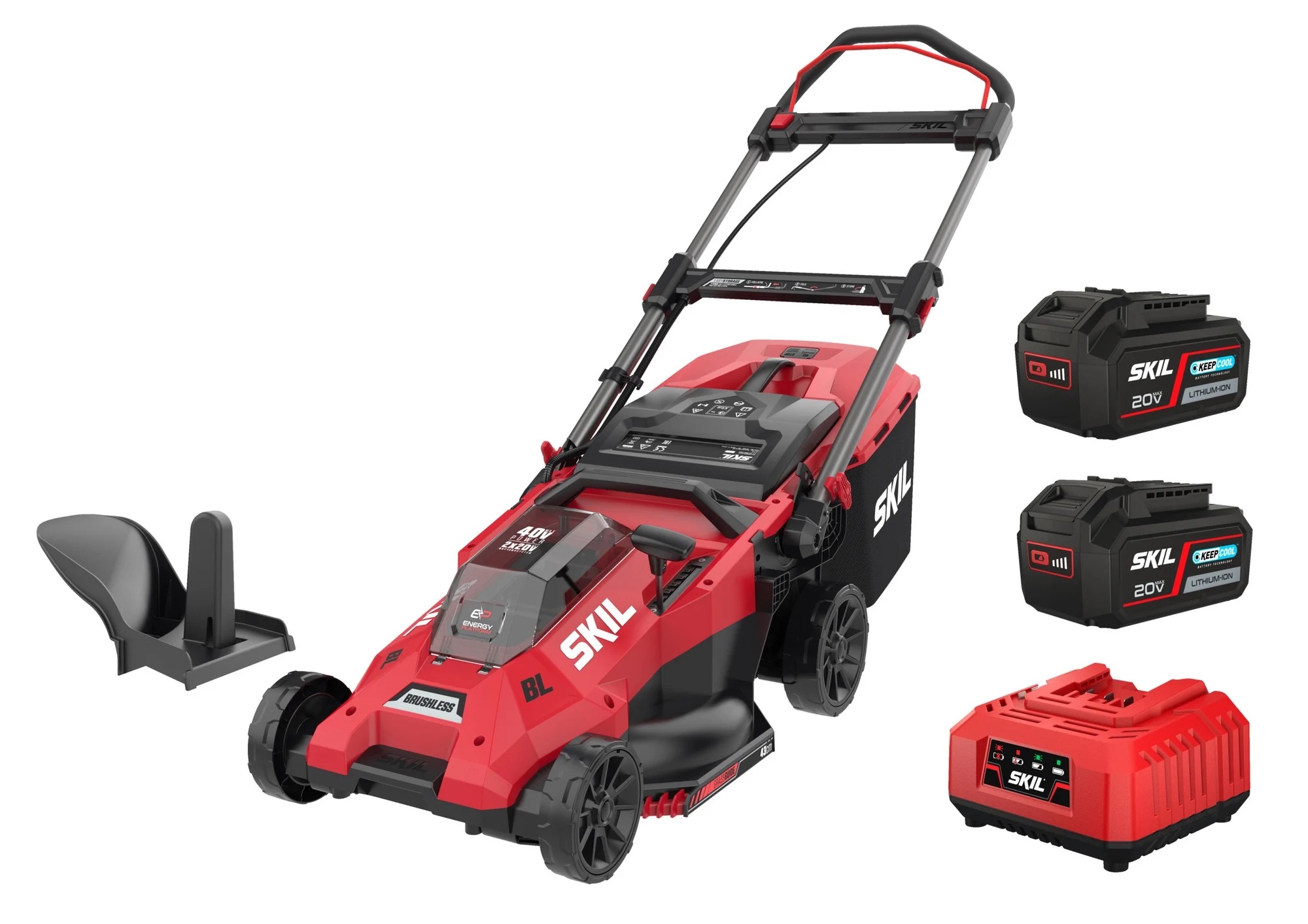 Faucheuse sans fil Skil 0140 BA; 2x18 V; 2x4,0 Ah accu.