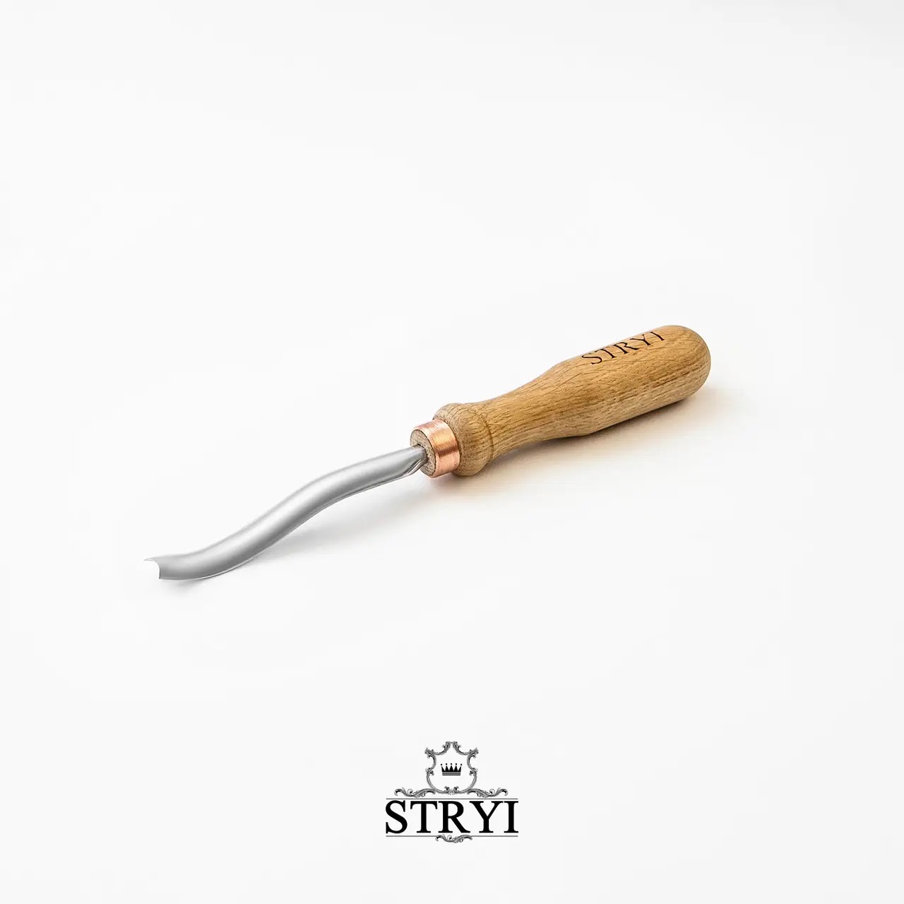Ciseau Klukarza à pente inversée STRYI Profi; 10 mm; pour la sculpture sur bois