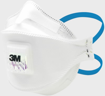 Masque respiratoire avec soupape 3M Aura G3 9322; FFP2