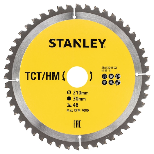Scie circulaire Stanley STA13045-XJ; 210x30 mm; Z48