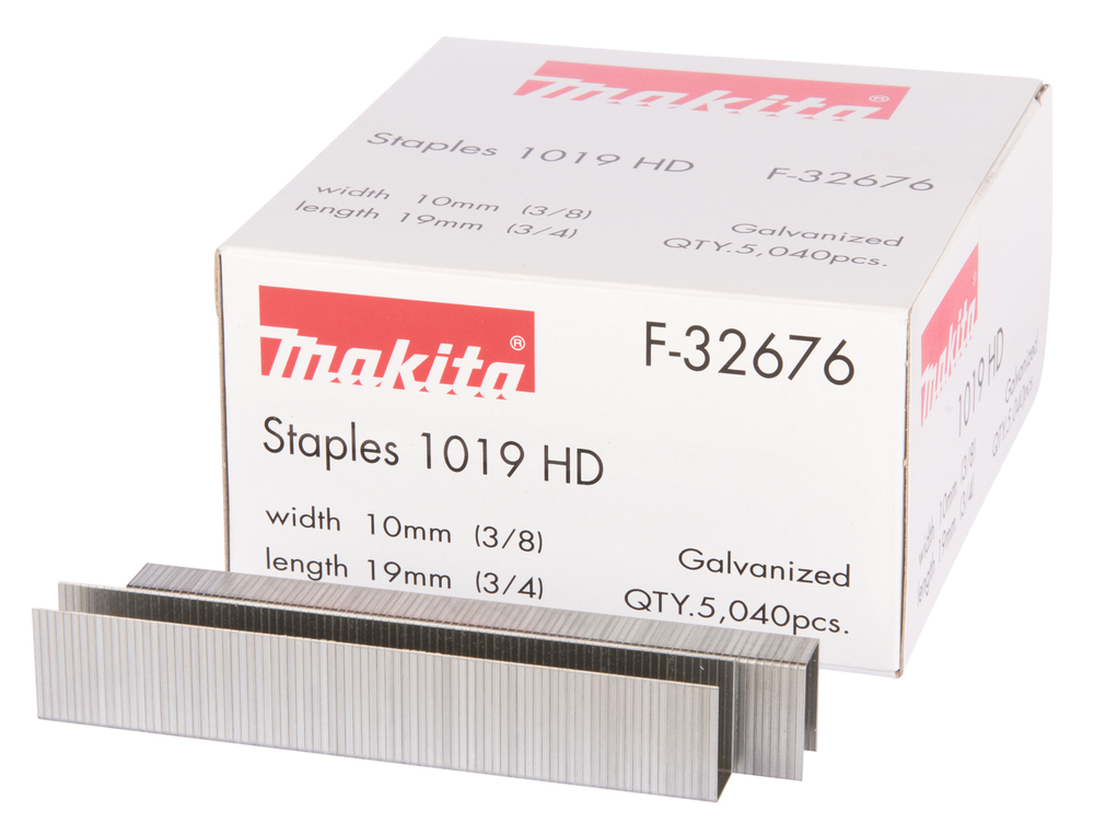Agrafes Makita F-32676; 10x19 mm; 5040 pcs .; galvanisé