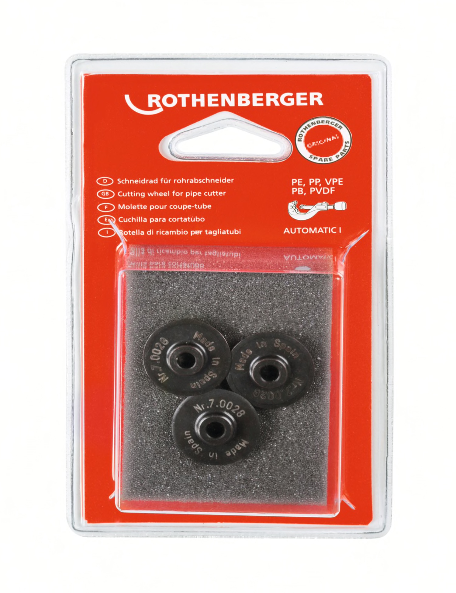 Roue de coupe Rothenberger; 3 unités