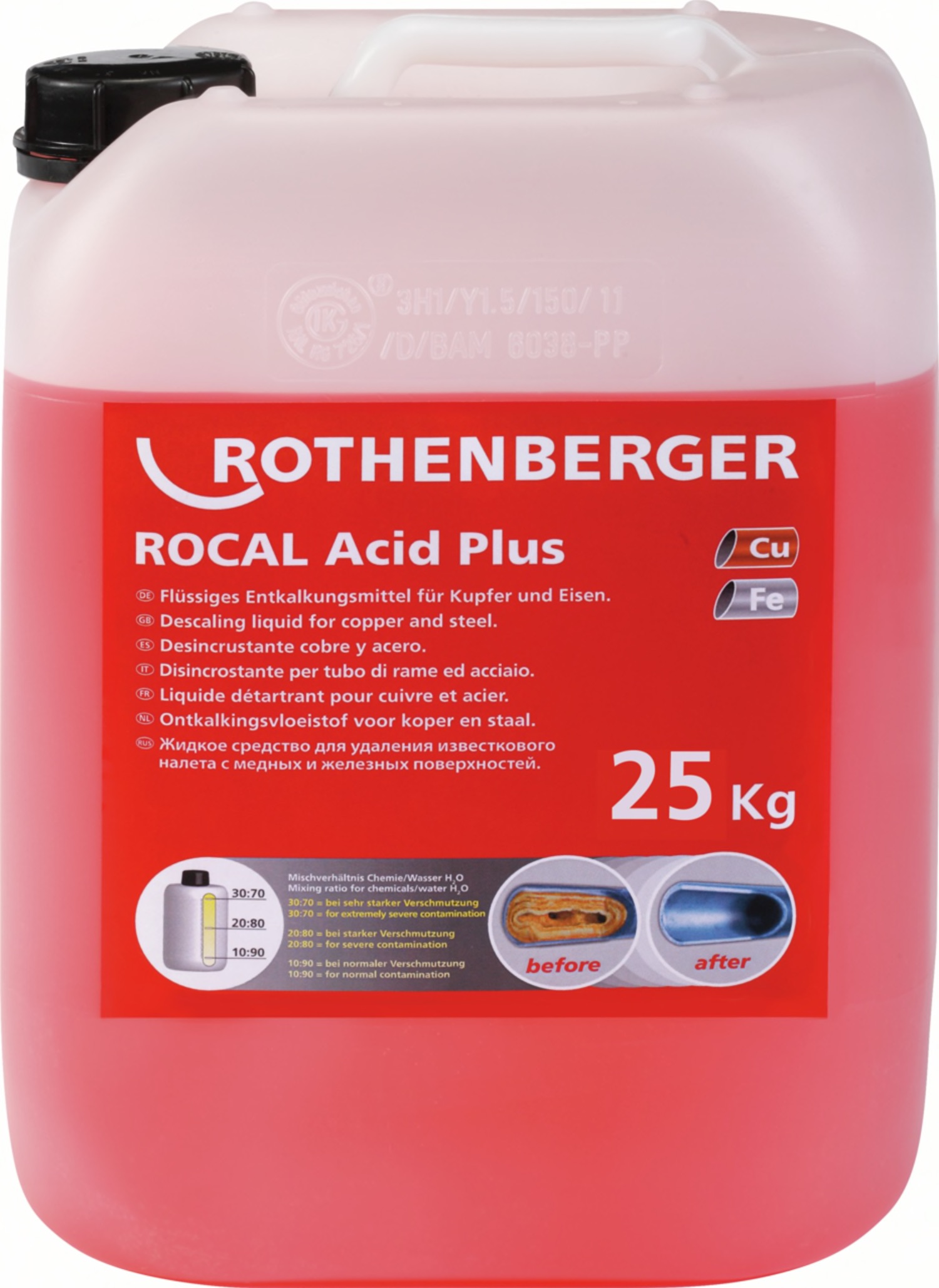 Décalcificateur Rothenberger ROCAL Acid Plus; 25 kg