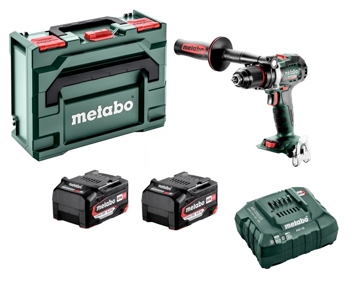 Perceuse Metabo BS 18 LTX BL I; 18 V; 2x5,2 Ah accu.