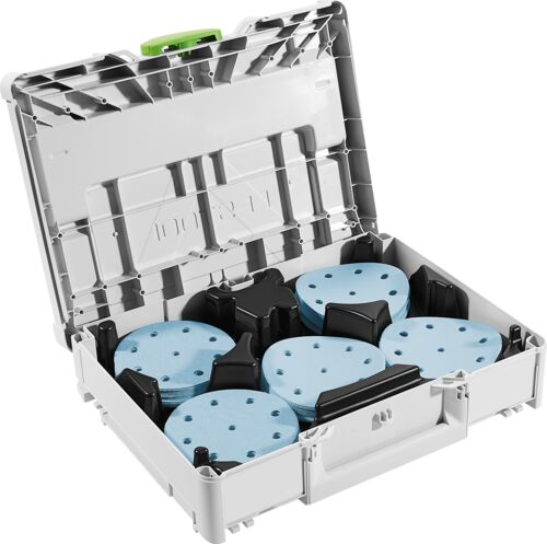 Papier de sable Festool Granat; 125 mm; P60/80/120/180/220; 100 unités