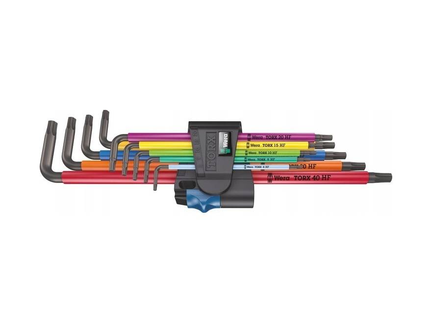 Clé hexagonale Wera 967/9 TX XL Multicolour HF 1; TX8-TX40; 9 unités