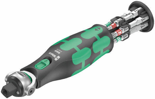 Rochet Wera 8009 Zyklop Pocket Imperial Set 1; 3/8''-1/4'' + tournevis Bit