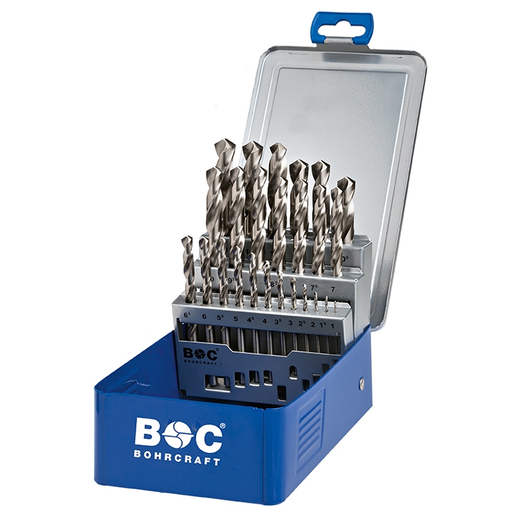 Jeu de forets en métal Bohrcraft BC11291310025; HSS-G; 1-13 mm; 25 unités