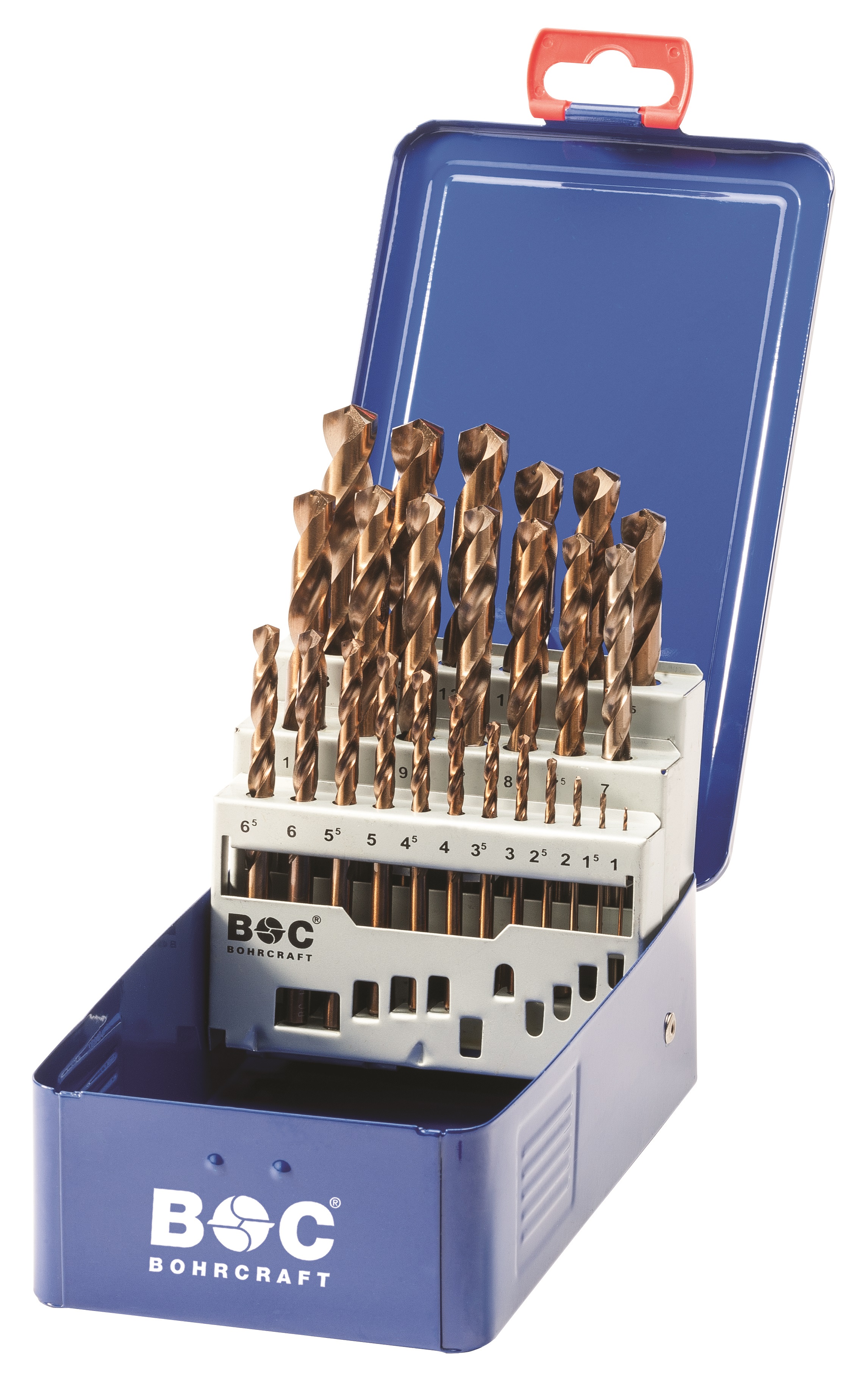 Jeu de forets en métal Bohrcraft BC11401310025; HSS-E; 1-13 mm; 25 unités
