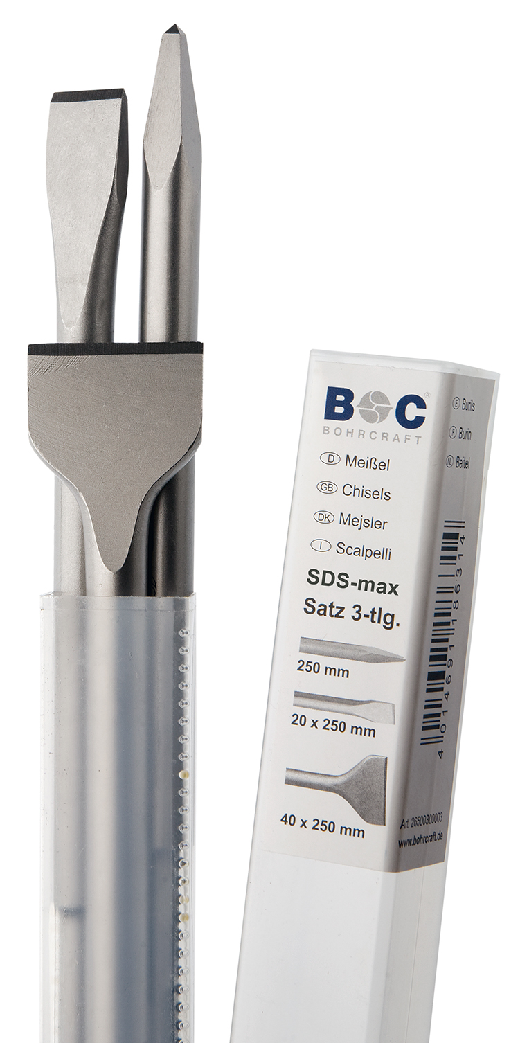Ciseau Bohrcraft BC26600300003; SDS-max; 3 unités