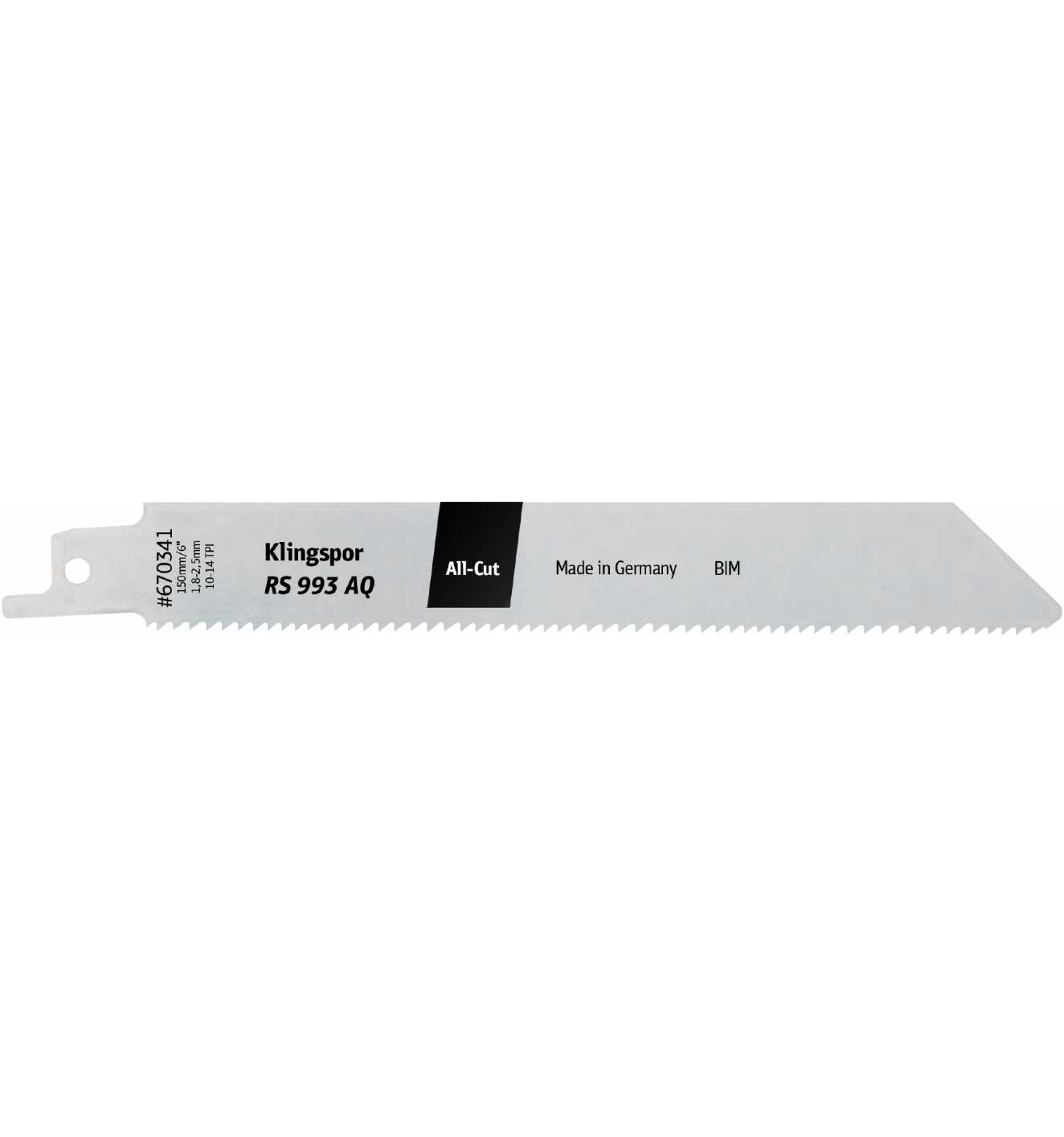 Lames scie sabre Klingspor 670341; 150 mm; 5 unités