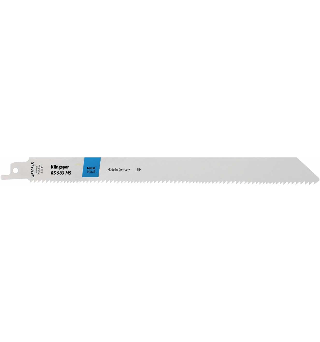Lames scie sabre Klingspor 670345; 230 mm; 5 unités
