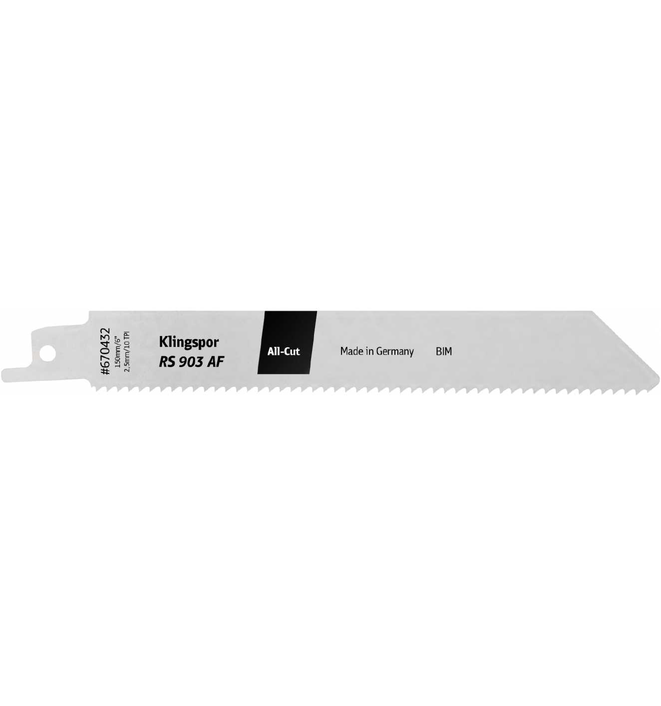 Lames scie sabre Klingspor 670432; 150 mm; 5 unités