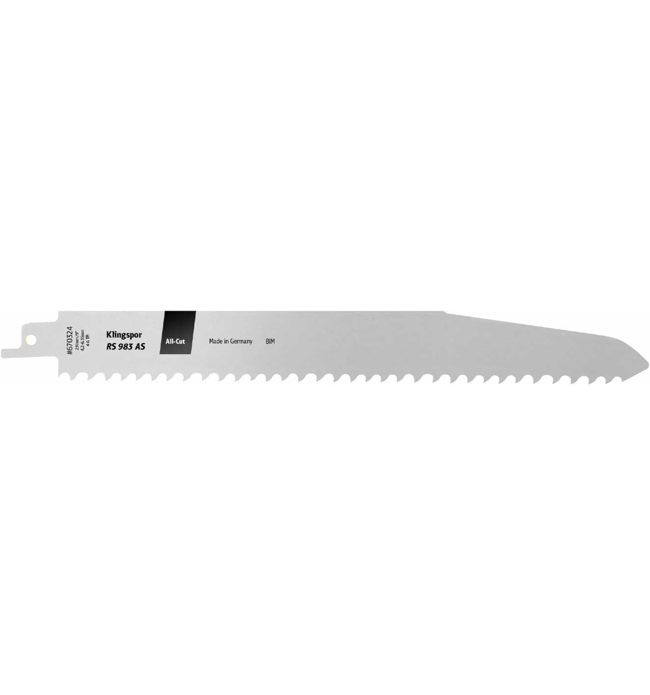 Lames scie sabre Klingspor 670324; 230 mm; 5 unités