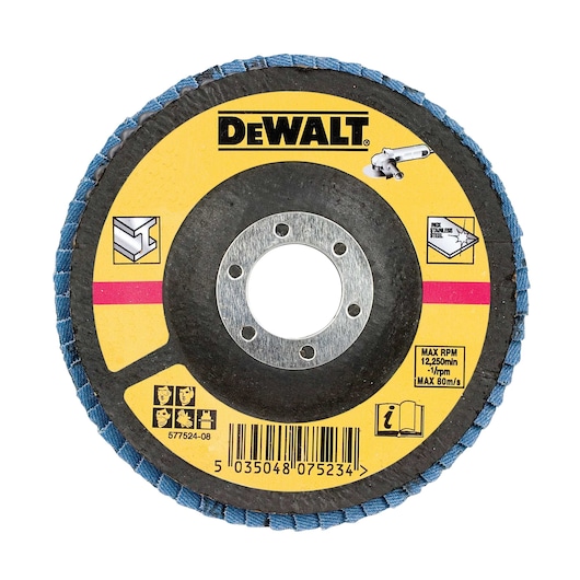 Meule-éventail DeWalt DT3308-QZ; 125 mm; P36