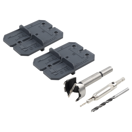 Mèche à bois Wolfcraft 4656000; 35 mm + Accessoires