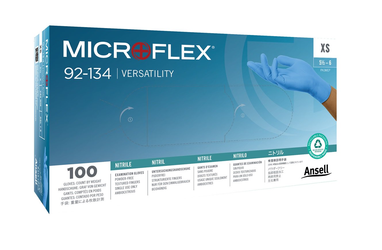 Gants Ansell Microflex 92-134; S; 100 unités