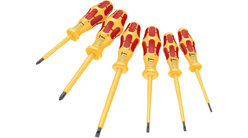 Ensemble de tournevis Wera 1060 i/1062 i/6 Kraftform VDE; 6 unités