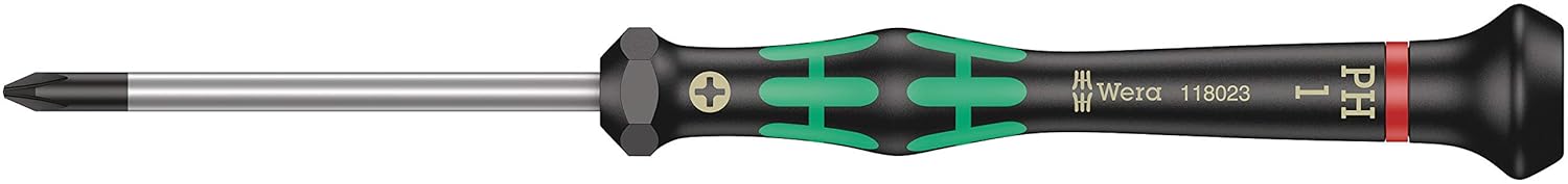 Tournevis croisé Wera Kraftform Micro 2050; PH1; 60 mm