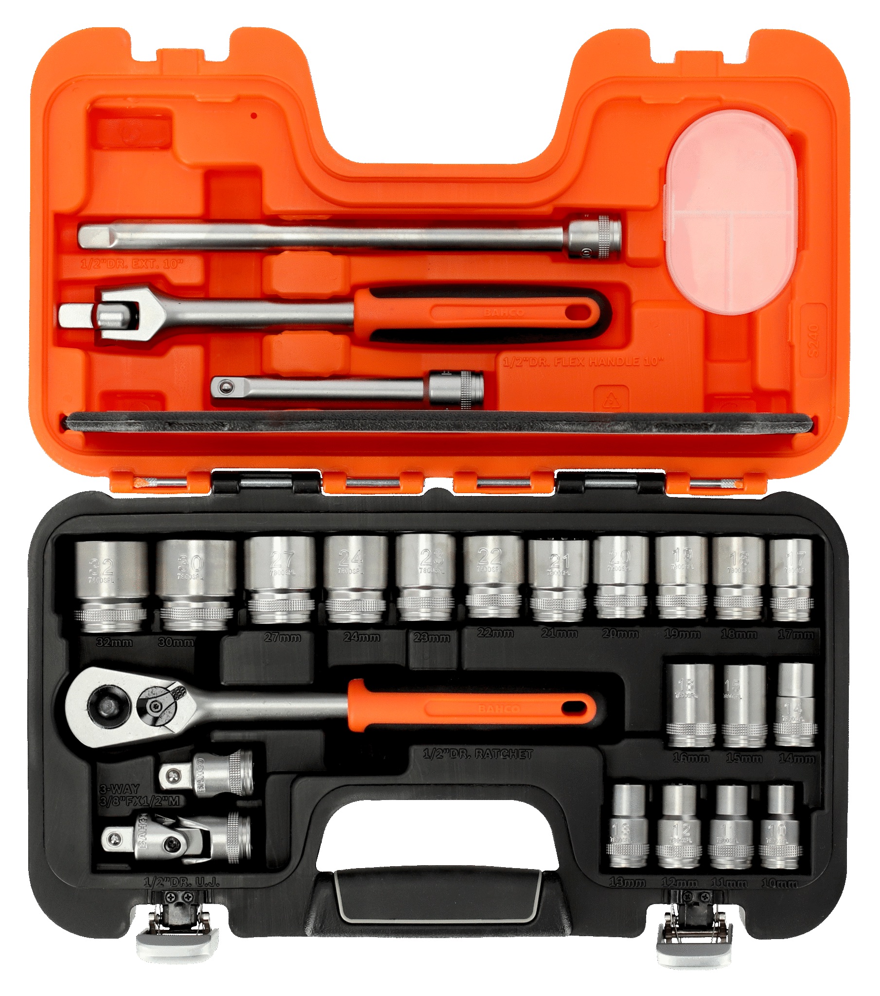 Ensemble d'outils Bahco S240-SPL; 1/2''; 24 unités