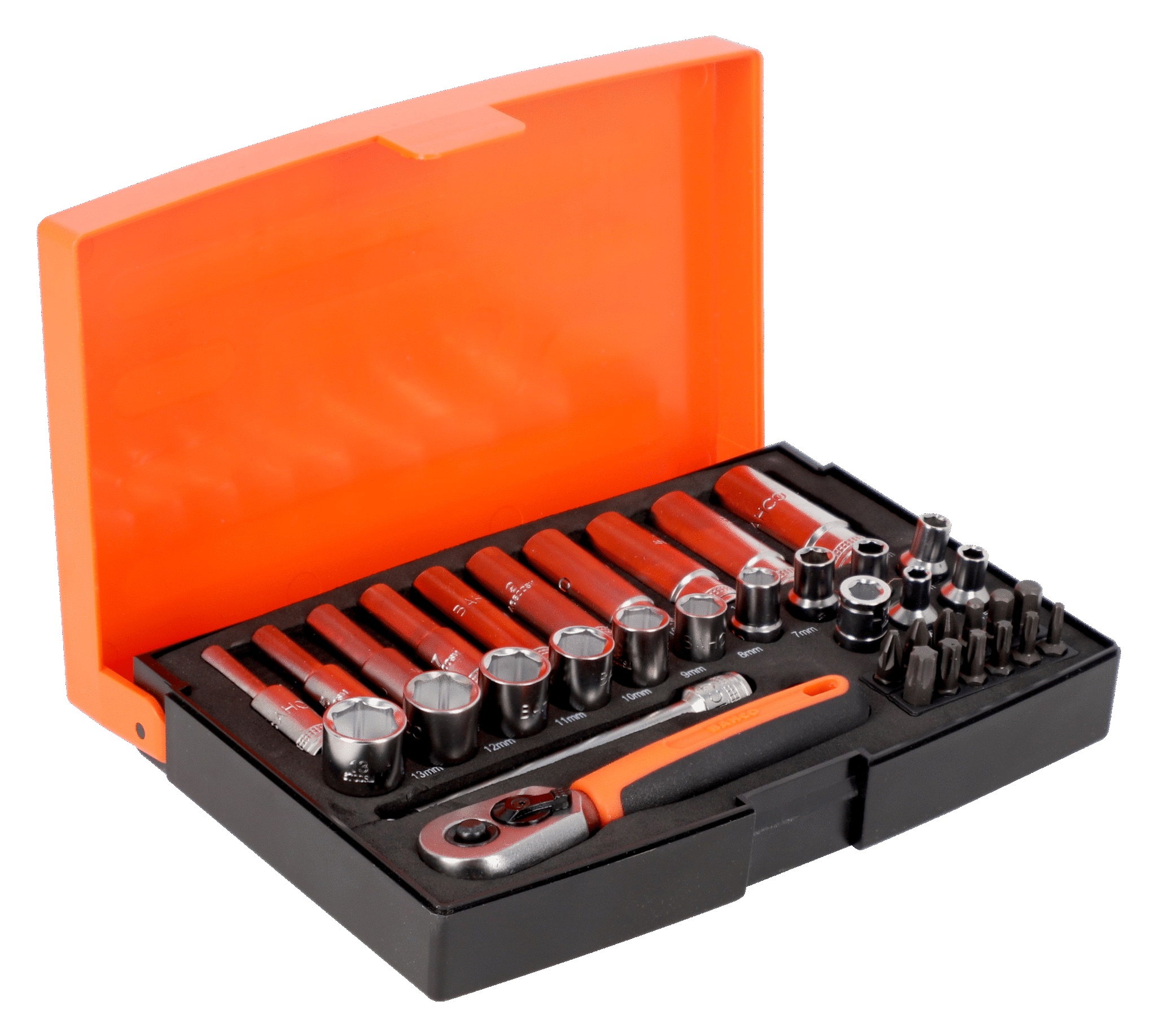 Ensemble d'outils Bahco SBSL25L; 1/4''; 37 unités