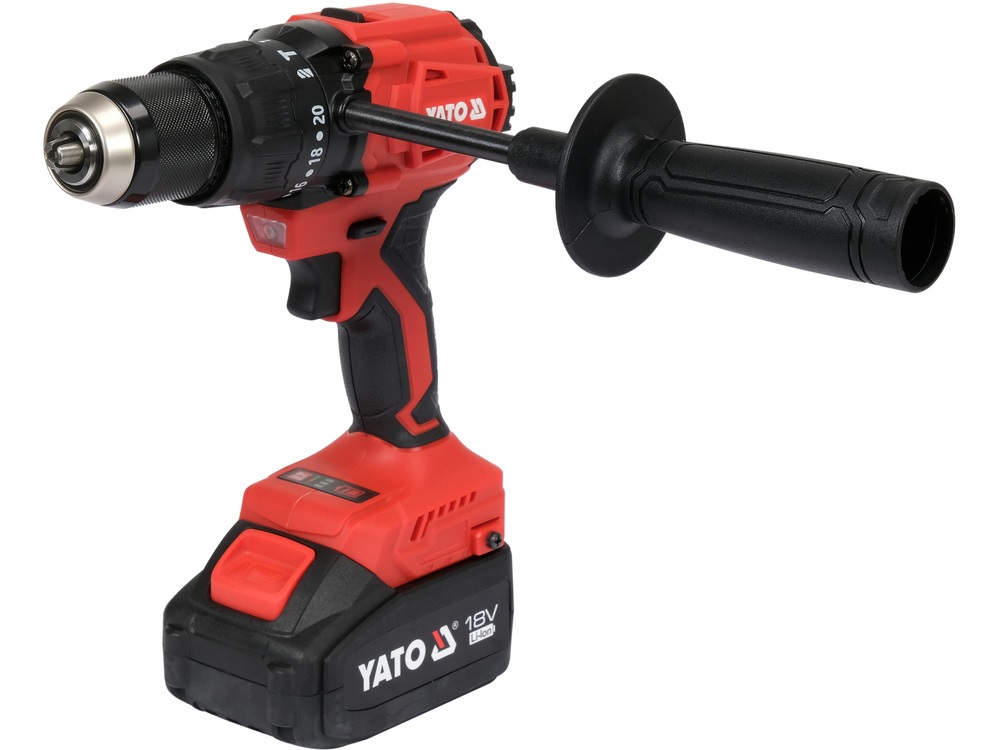 Perceuse à percussion sans fil Yato YT-8277915; 18 V; 2x4,0 Ah accu.