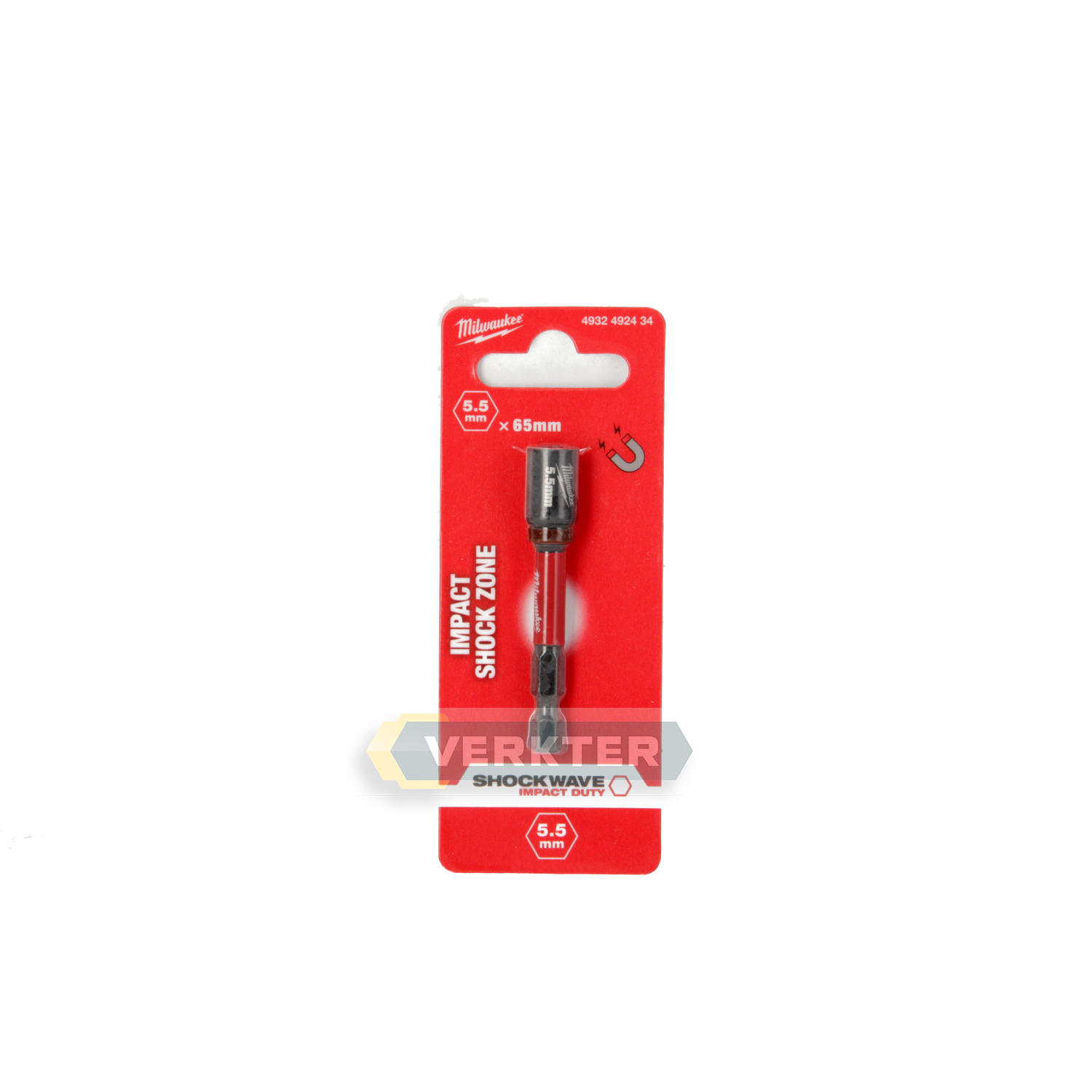 Mèche à vis magnétique Milwaukee 4932492434; 5,5 mm; 1/4''