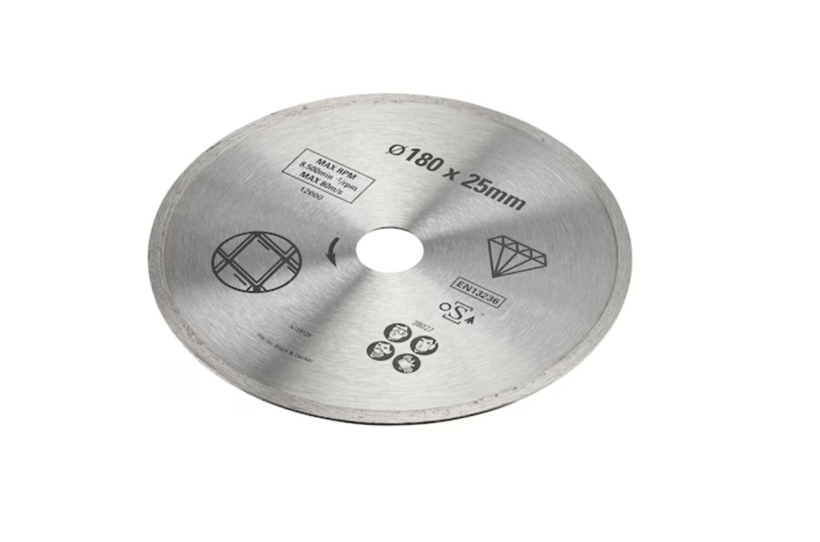 Disque à tronçonner diamanté Stanley STA38027-XJ; 180x22,23 mm