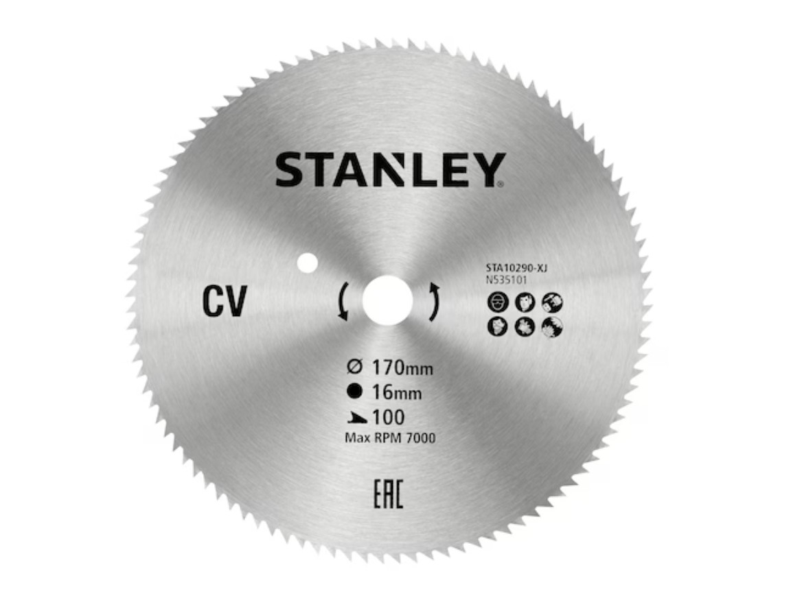 Lame de scie Stanley STA10290-XJ; 170x16 mm; 100T