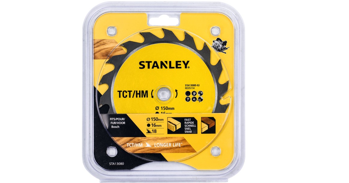 Lame de scie Stanley STA13080-XJ; 150x16 mm; 18T