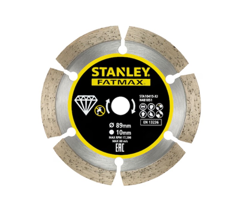 Disque à tronçonner diamanté Stanley STA10415-XJ; 89x10 mm