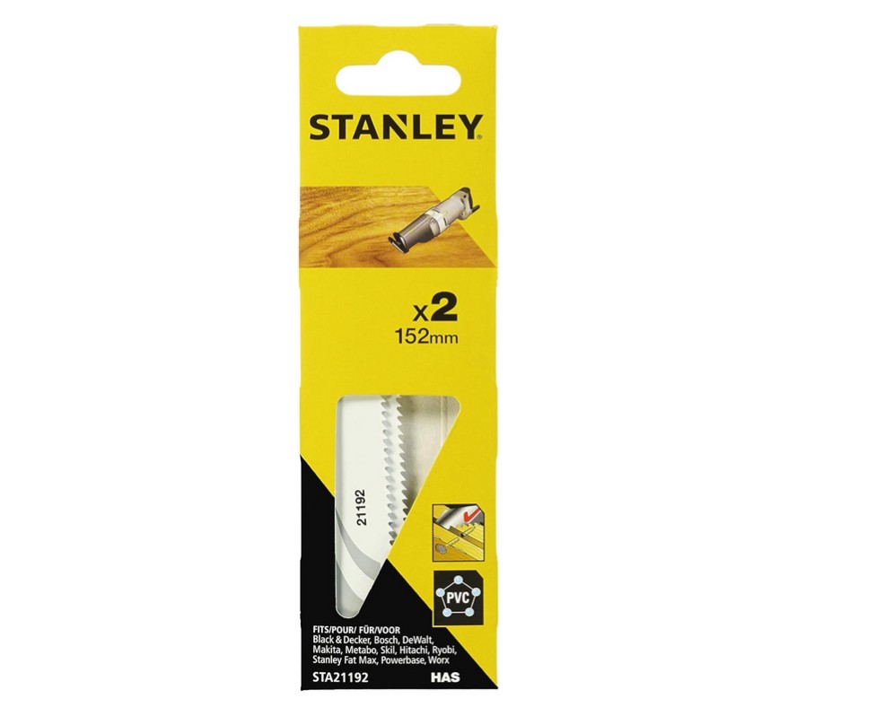Sabre lame de scie Stanley STA21192-XJ; 152 mm; 2 unités