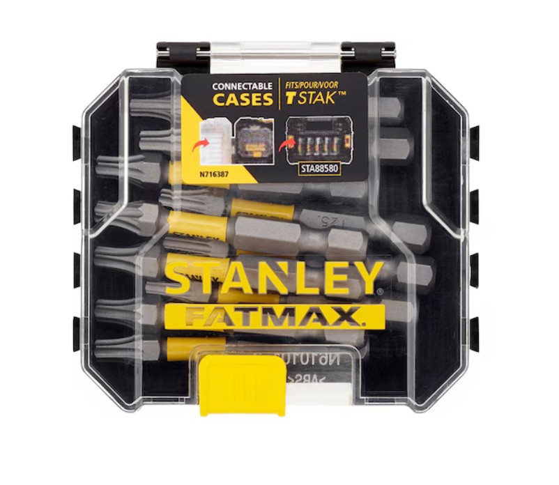 Jeu d'accessoires de tournevis Stanley STA88575-XJ; T25x50 mm; 10 unités