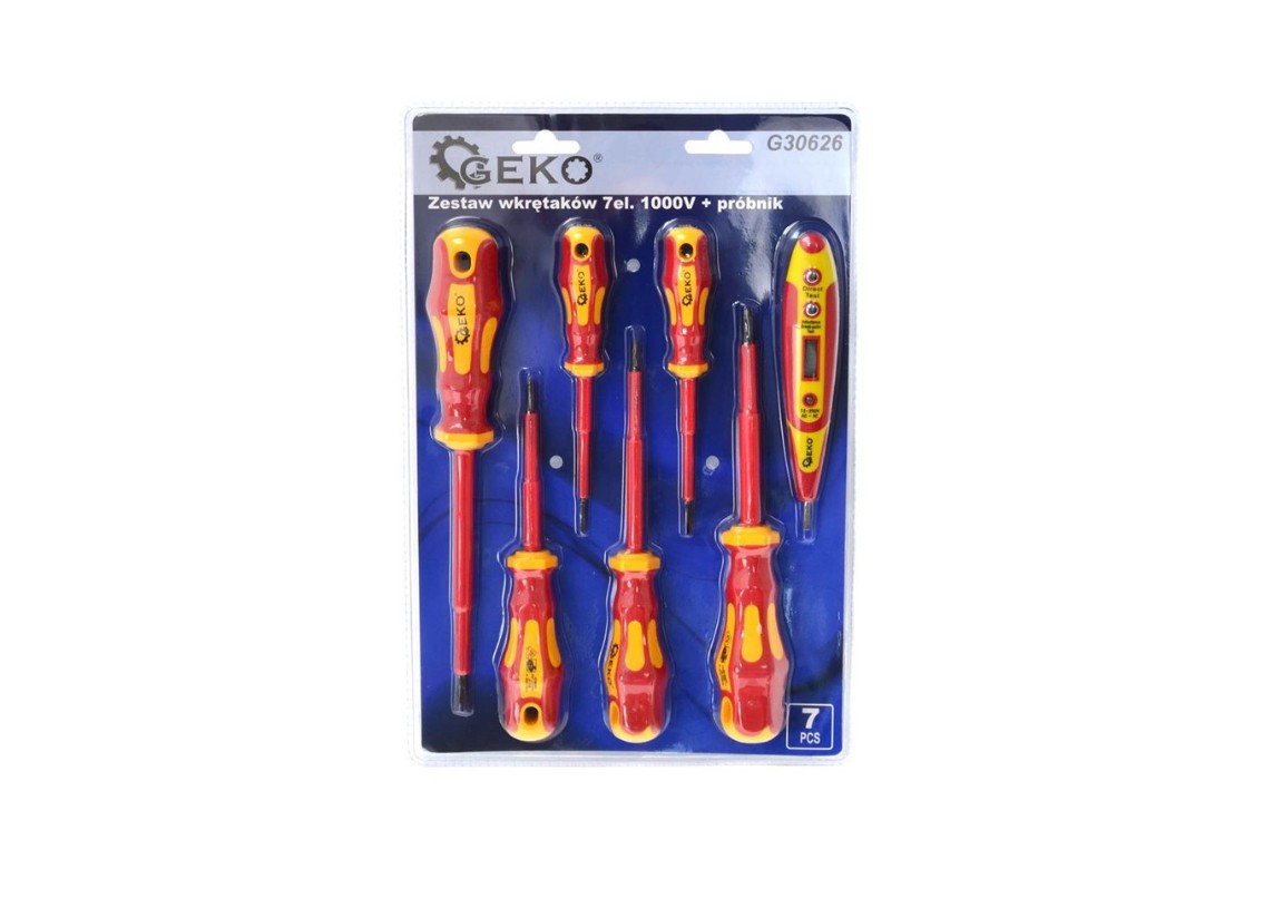 Ensemble de tournevis Geko G30626; 7 unités