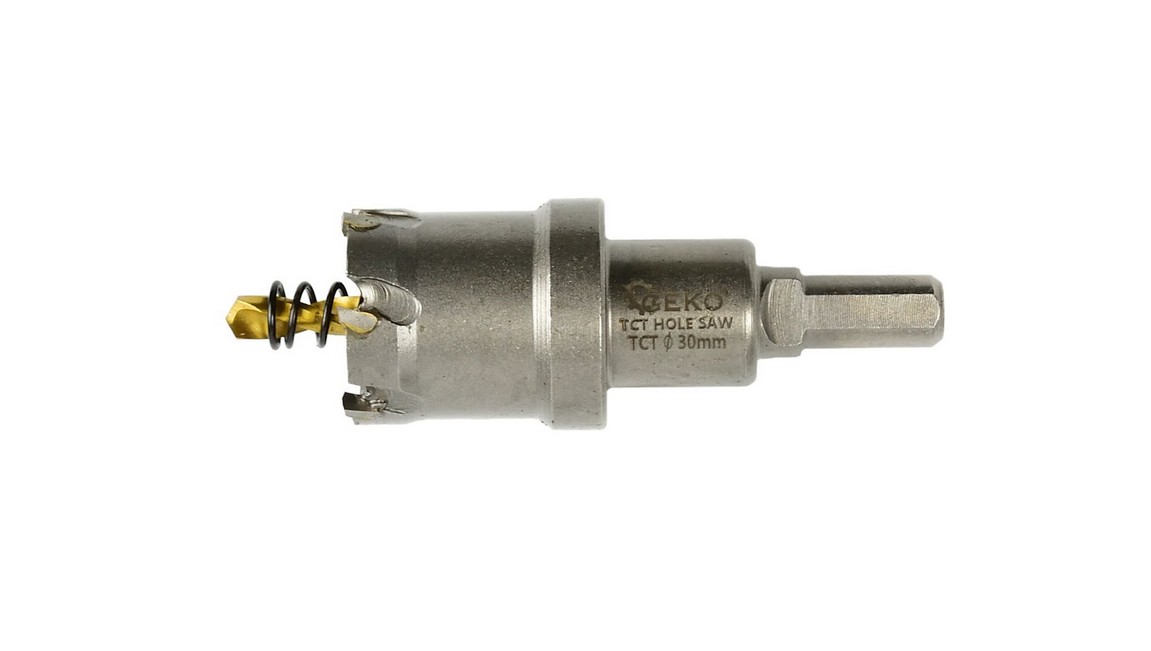 Scie cloche avec mèche d'alignement. Bit Geko G39685; 30 mm