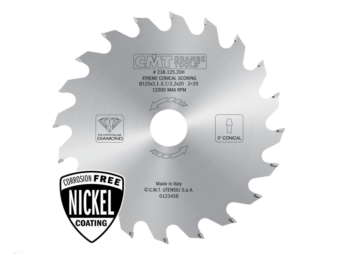 Disque à tronçonner diamanté CMT 238.180.36M; 180x30 mm; Z36; 8°