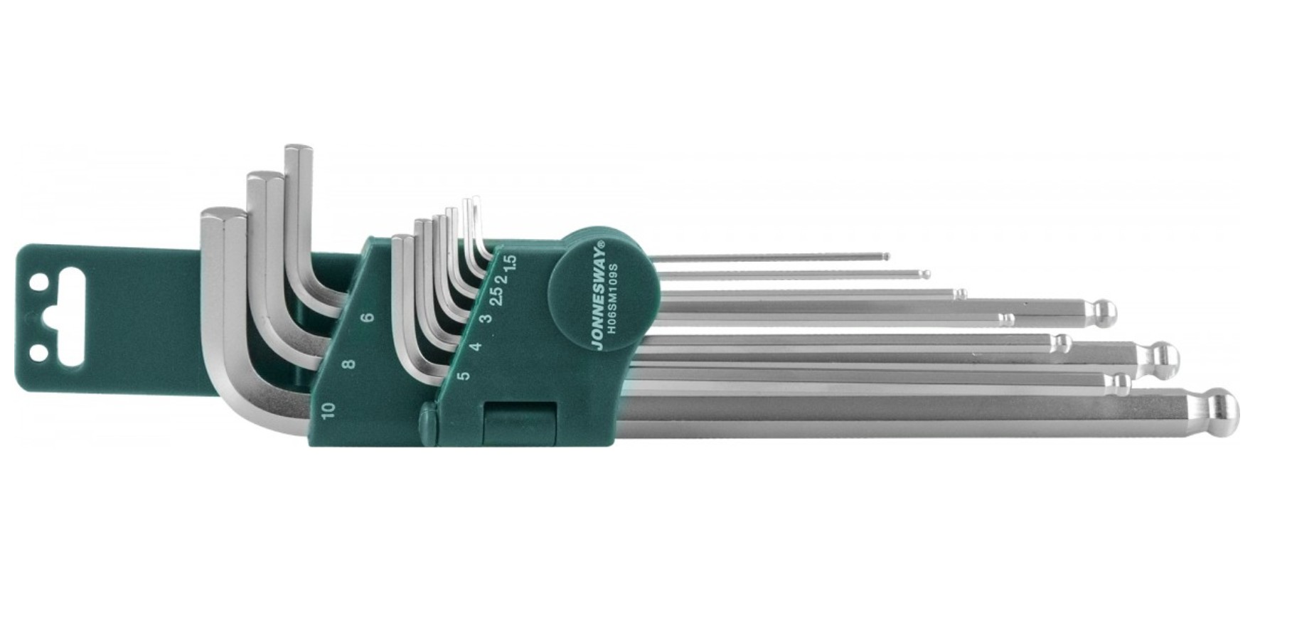 Clé hexagonale Jonnesway H06SM109S; 1,5-10 mm; 9 unités