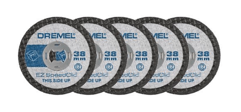 Jeu de disques de découpe en plastique SpeedClic Dremel SC476, 38,0 mm; 5 unités