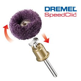 Meules abrasives SpeedClic Dremel 512S; 25 mm; 2 unités
