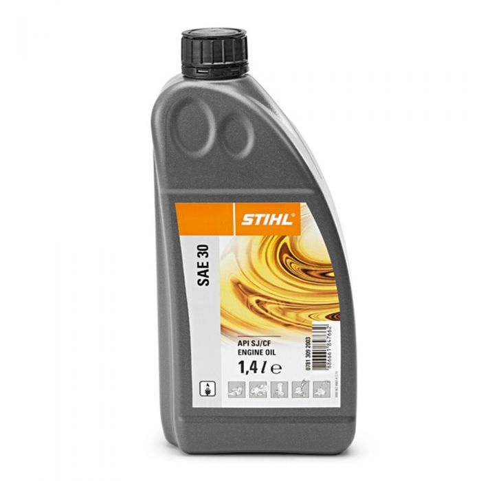 Pétrole Stihl SAE 30; 1,4 l; pour engins de jardinage avec moteurs 4 temps