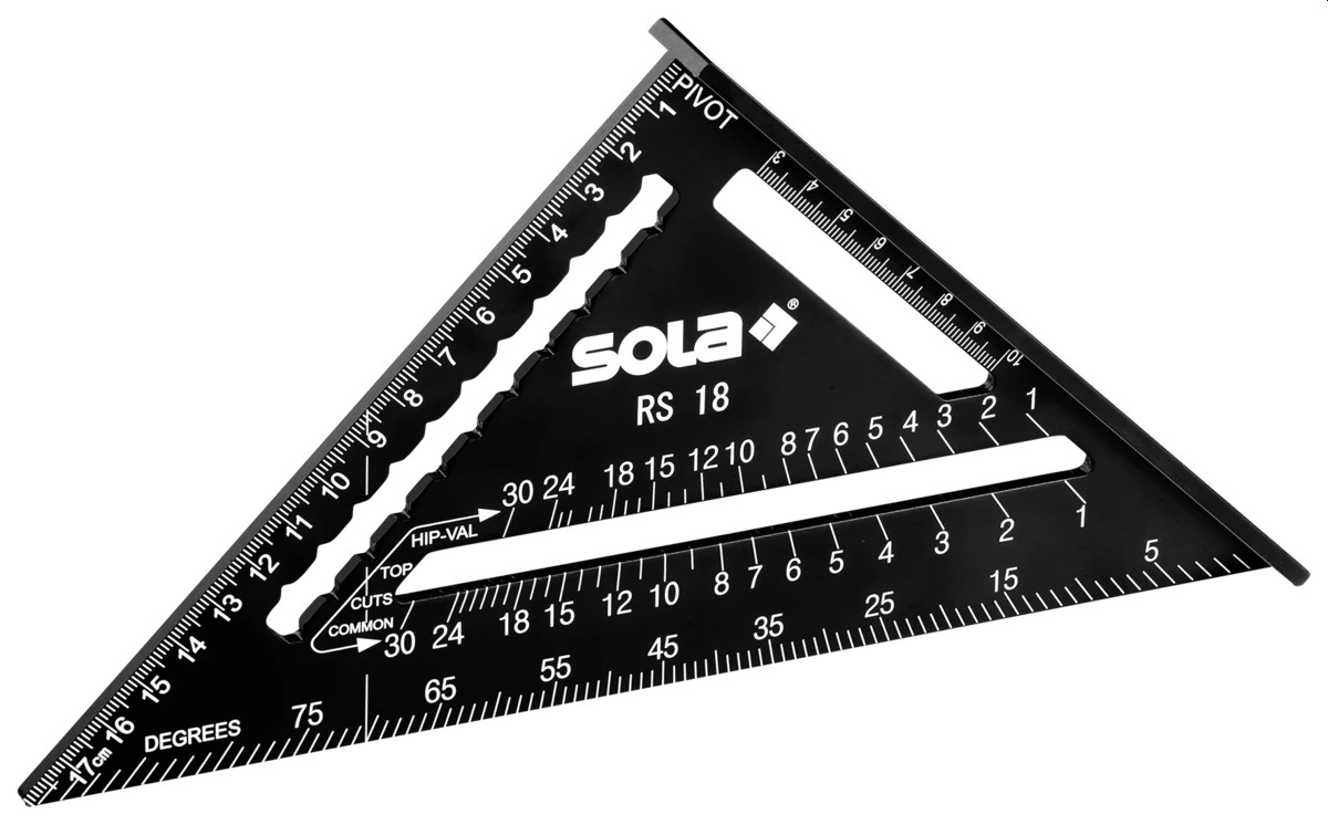 Équerre d'ingénieur Sola RS 18; 185 mm
