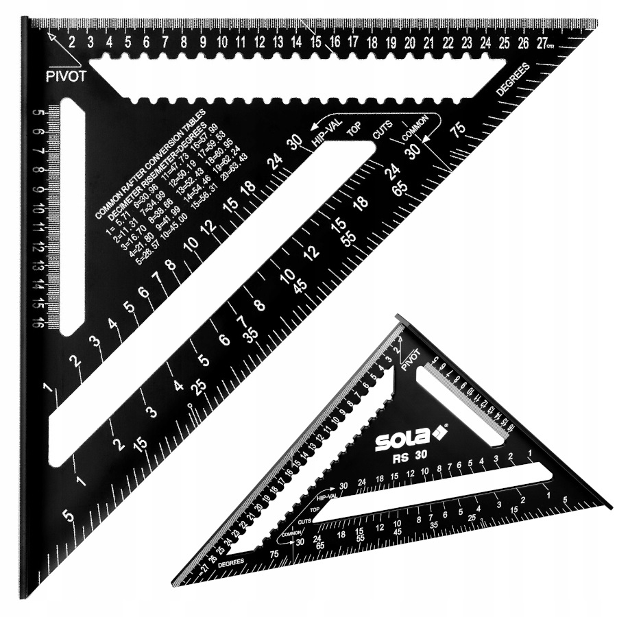 Équerre d'ingénieur Sola RS30; 305 mm