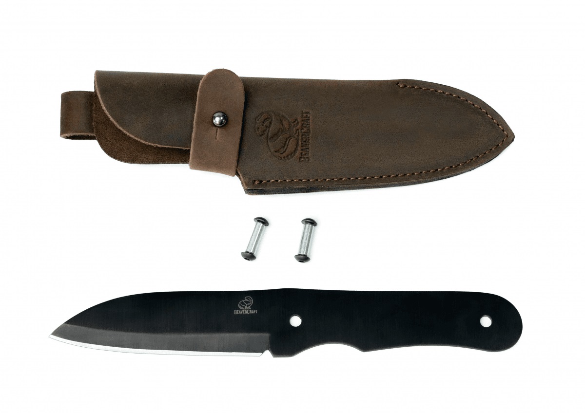Couteau à baldaquin fixe avec étui BeaverCraft BSH-kit 5; 210 mm