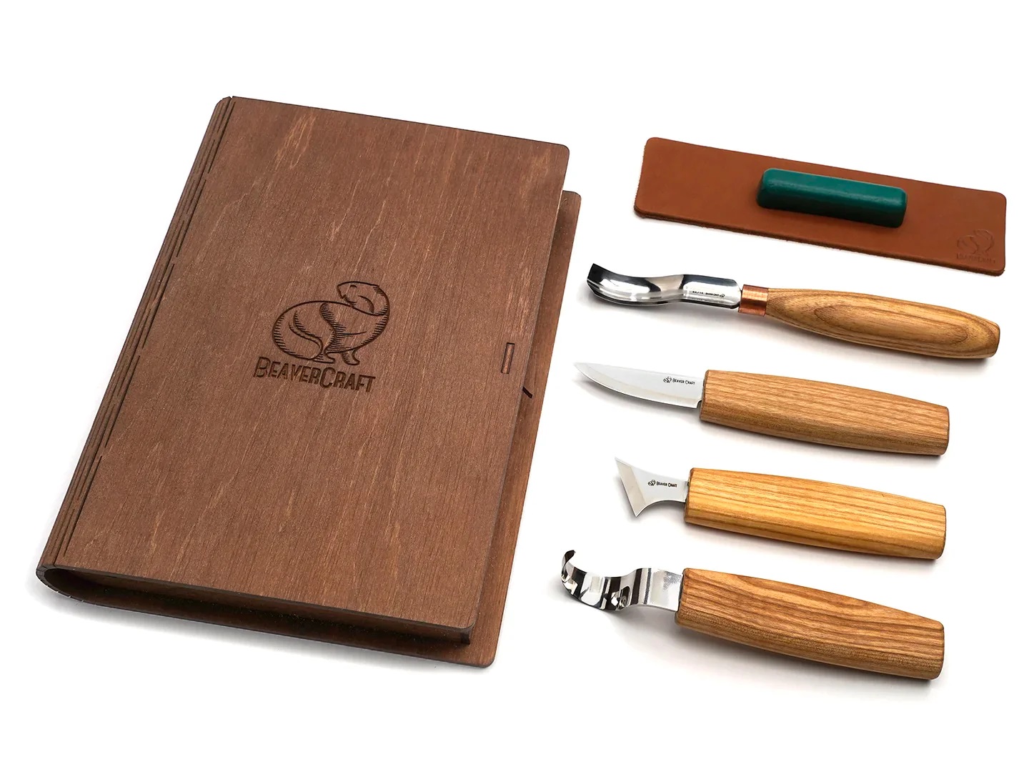 Kit de sculpture BeaverCraft S19 Book; pour la sculpture à la cuillère et autres produits en bois