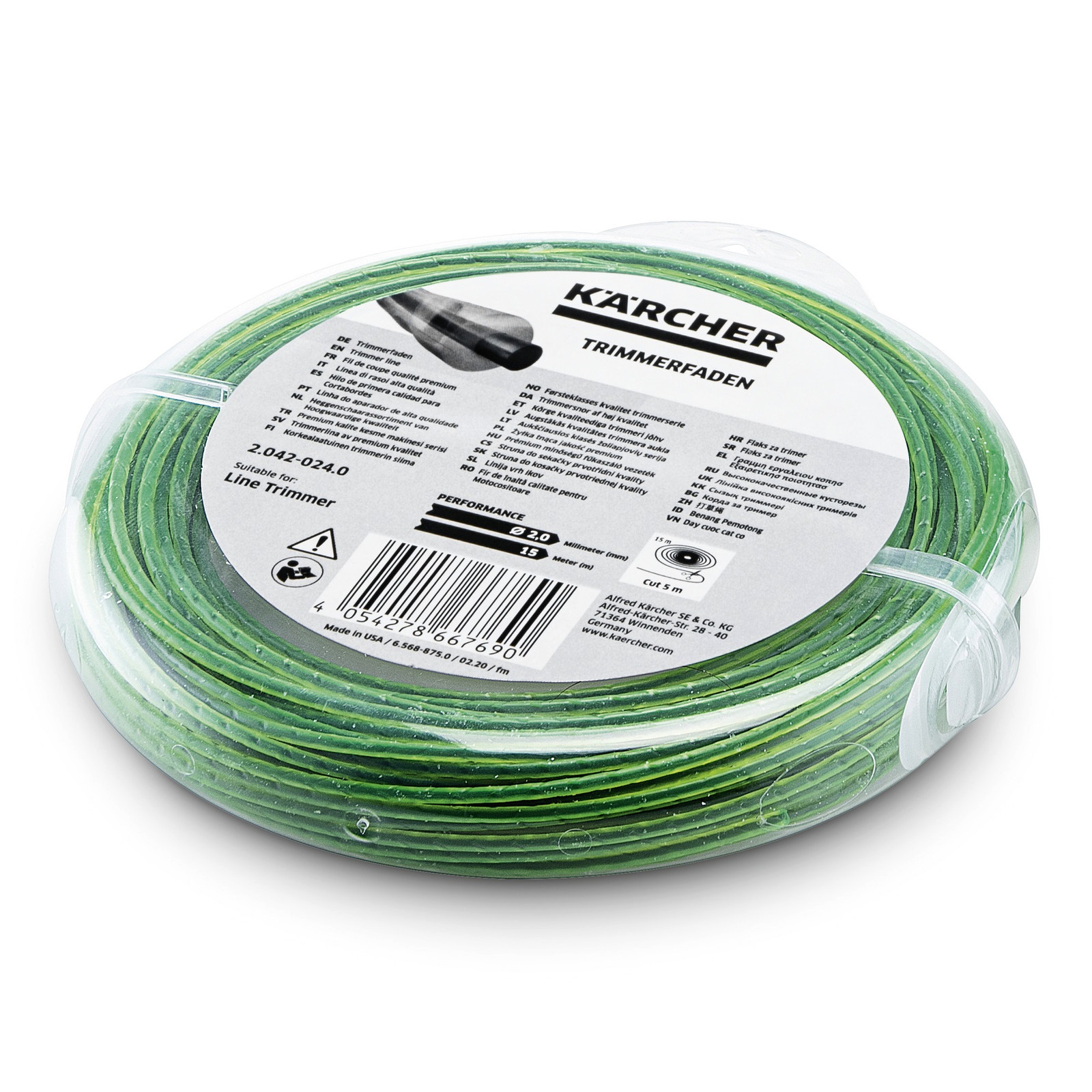 Fil de coupe Karcher 2.042-024.0; 2 mm; 15 m