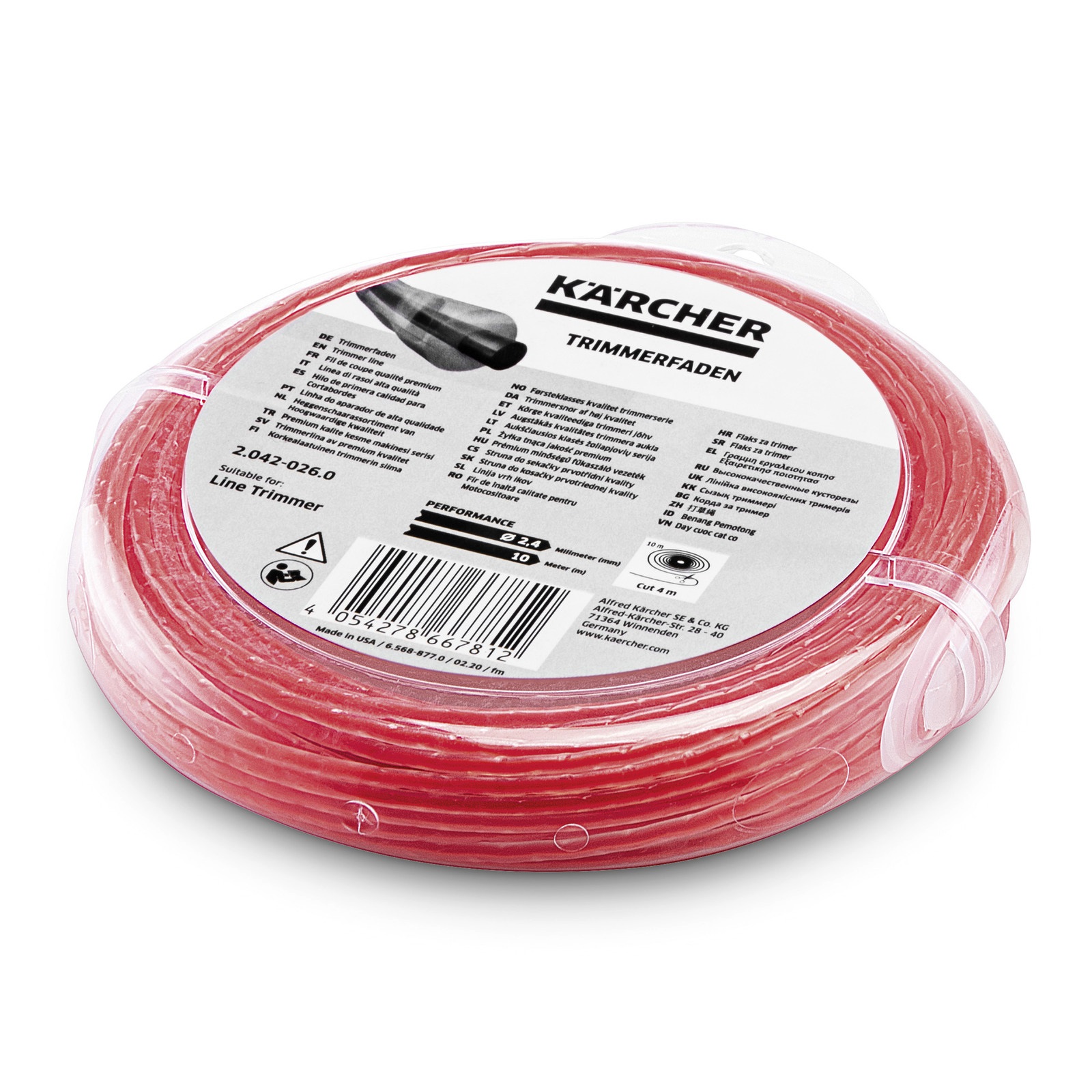 Fil de coupe Karcher 2.042-026.0; 2,4 mm; 15 m