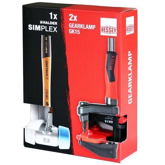 Ensemble d'outils Bessey GK15-SIMPLEX-A; 3 unités