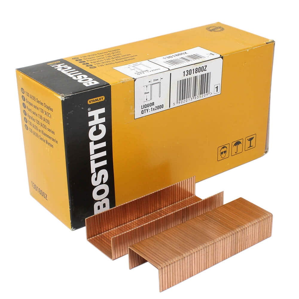 Agrafes Bostitch 1301800Z; 18x32 mm; 2000 unités