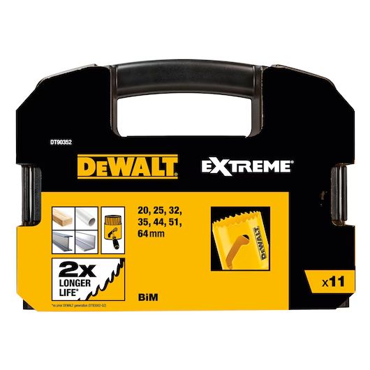 Jeu de scie DeWalt DT90352-QZ; 20-64 mm; 11 unités